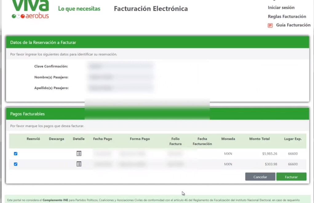 👉 Cómo Facturar tickets VIVAAEROBUS 2024